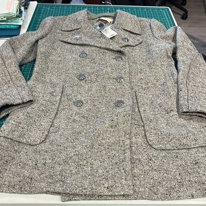 Tory Burch Kinsley Double-Breasted Coat nwt size 10